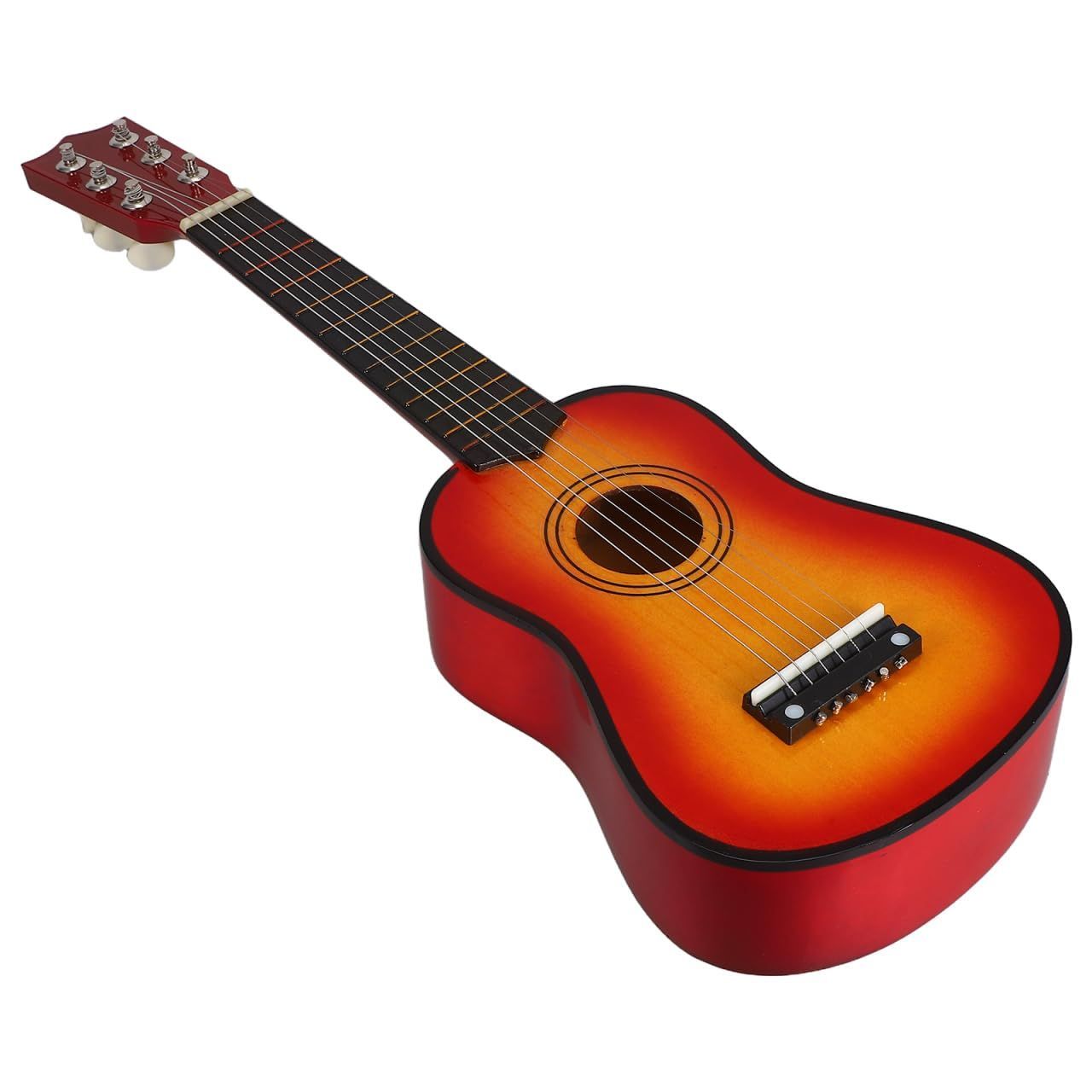 EXCEART ギター 向け ２１インチ こども ギター こども用ギター ウッドフォークギター 音楽学習 楽器 入門 ブラウン １個入