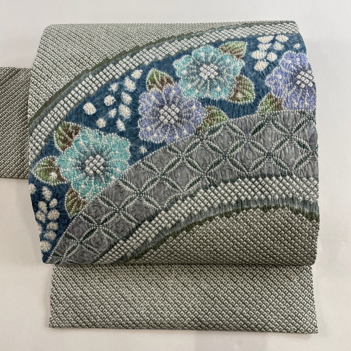逸品！帯と2点セット】若草色の辻が花♡落款入り♡