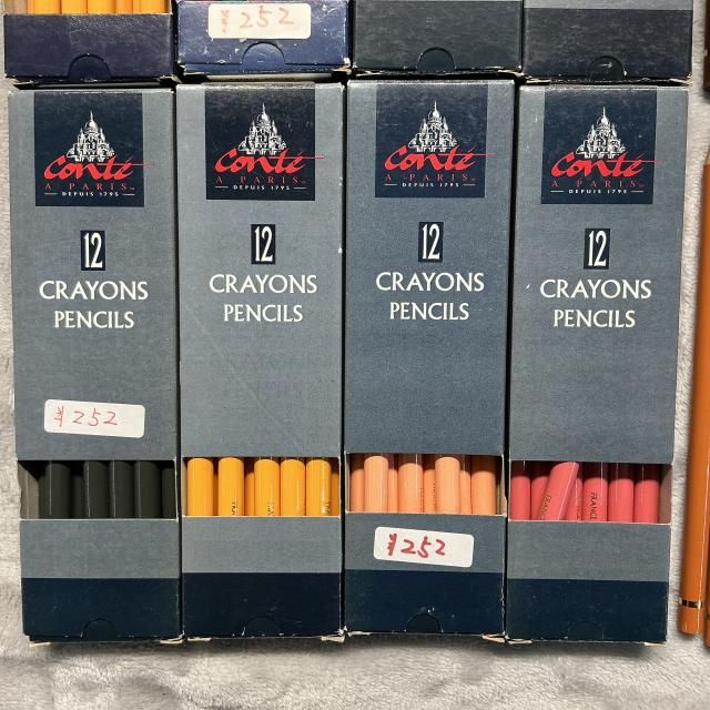 幸運な CONTÉ à PARIS コンテ 色鉛筆 - パステル クレヨンとFABER-CASTELL PITT グラファイト鉛筆9B|6B のセット