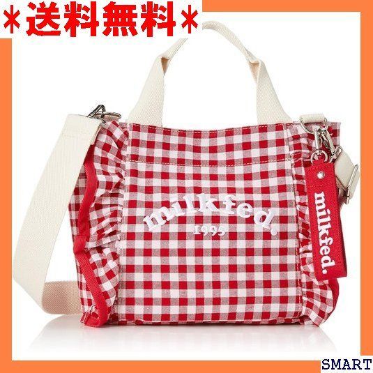 ☆大人気_Z044 ミルクフェド トートバッグ CHECKERED RUFFLE MINI BAG ...