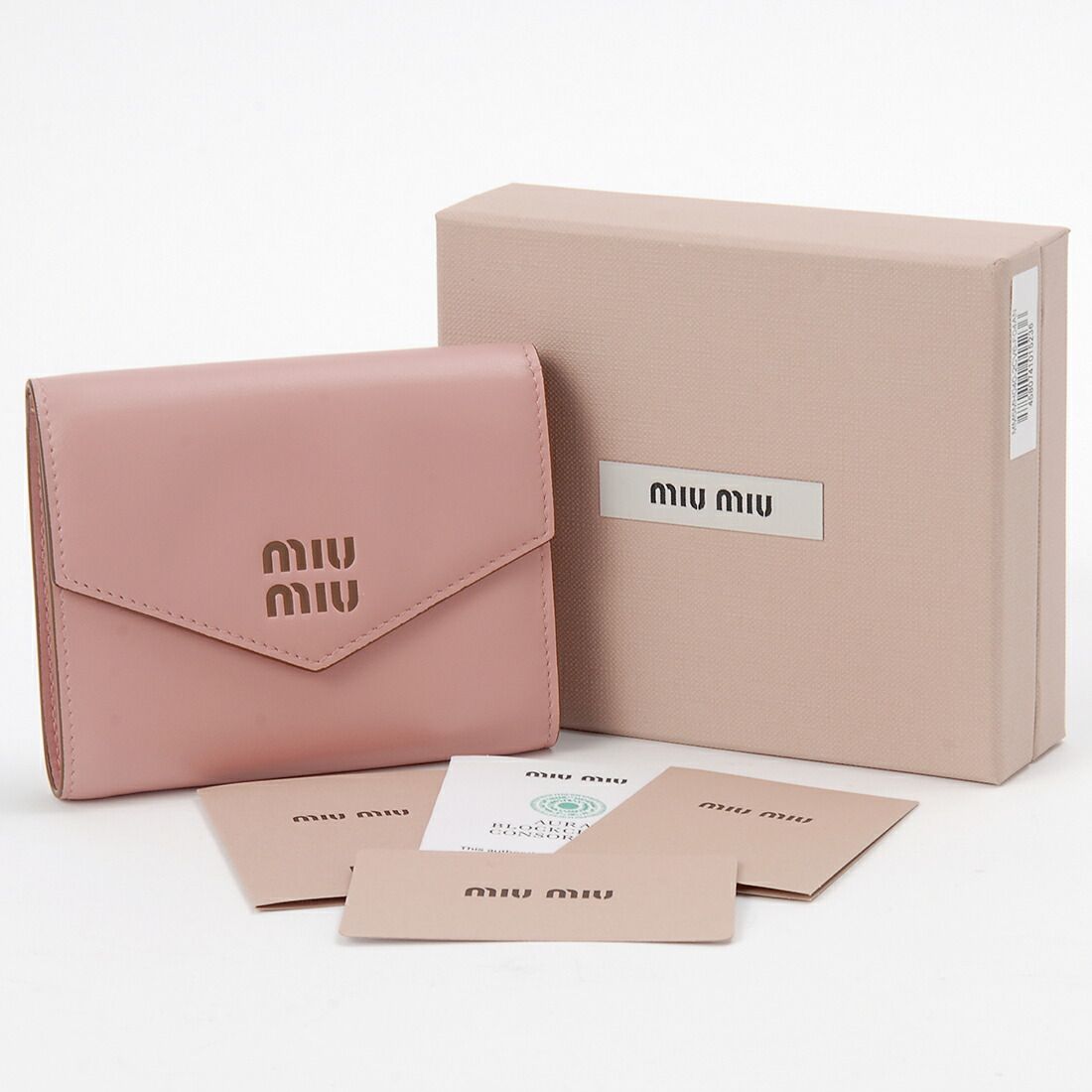 MIU MIU ミュウミュウ 三つ折り財布 レディース ピンク 5MH040