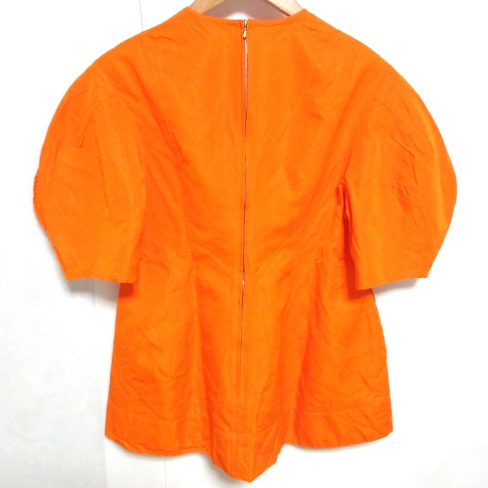 美品 21SS BLAMINK ブラミンク コットンシルクランタンスリーブ