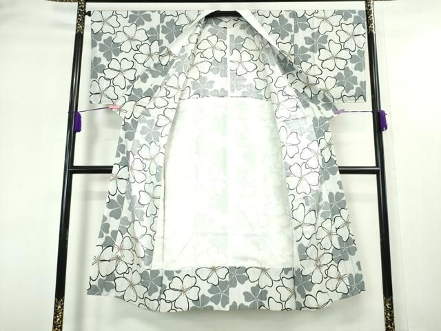 平和屋本店□上質な長襦袢 無双仕立て 花尽くし 逸品 DZAA5103kh5