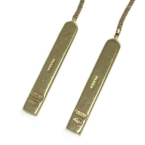 GUCCI グッチ ラリアット ピアス 750YG ブランドジュエリー 