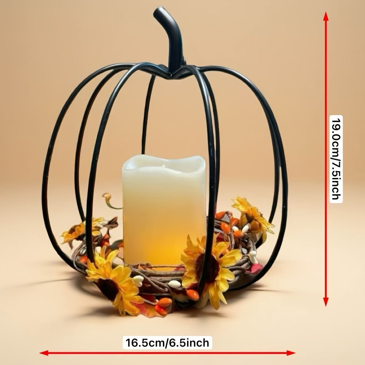 100％品質保証！ キャンドルホルダー キャンドルスタンド カボチャ型 かぼちゃ パンプキン アイアン型 鉄 ブラック インテリア 装飾 パーティー リビング ダイニング オシャレ 寝室 ハロウィン装飾