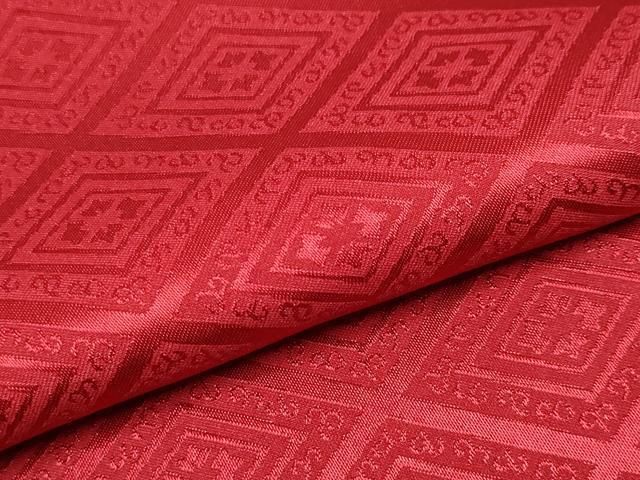 緋色 洗える着物