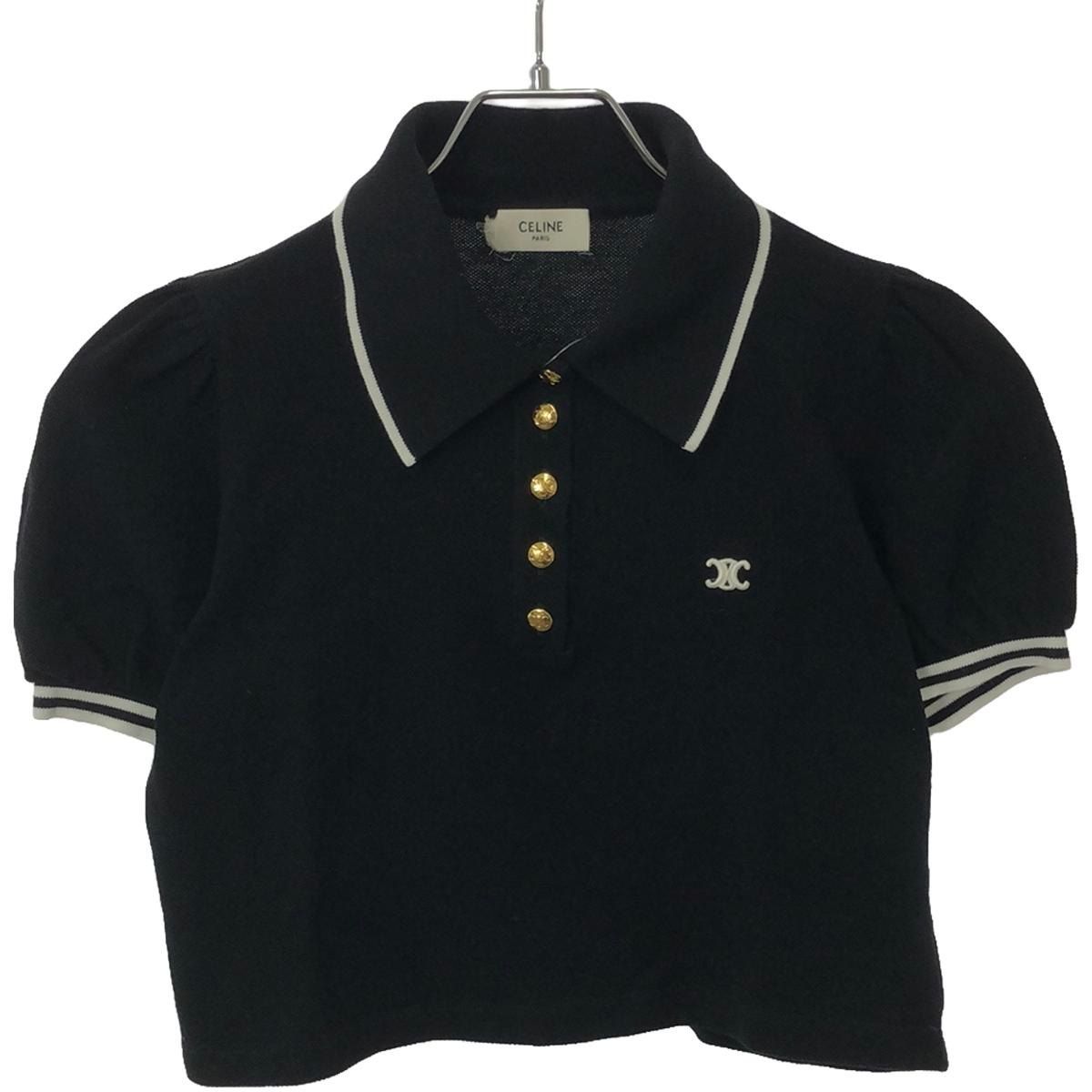 CELINE 23SS トリオンフ クロップド ポロシャツ CELINE 23SS トリオンフ クロップド ポロシャツ