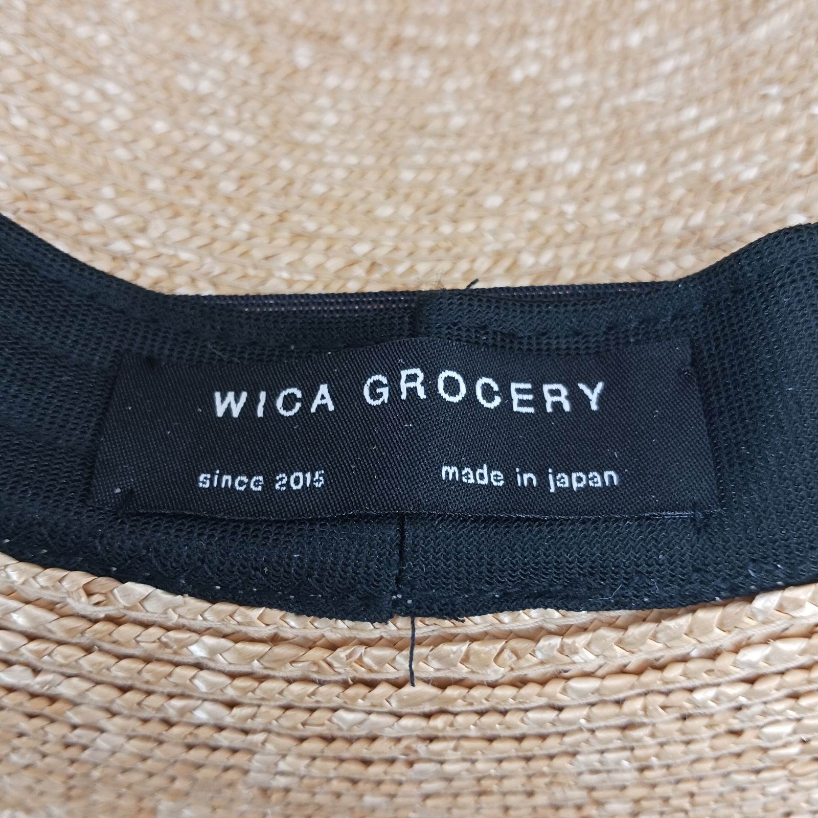 WICA GROCERY ウィカグロサリー 麦わら帽子 ストローハット