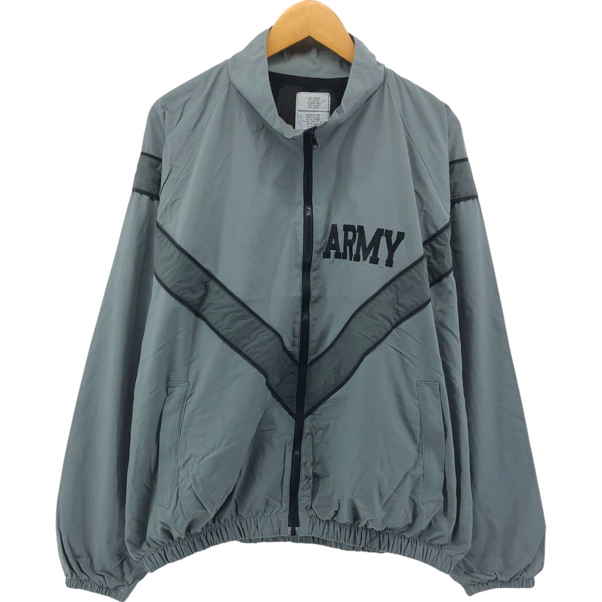 古着 90年代 米軍実品 U.S.ARMY IPFU トレーニングジャケット ナイロンジャケット LARGE-REGULAR メンズL相当|eaa549585