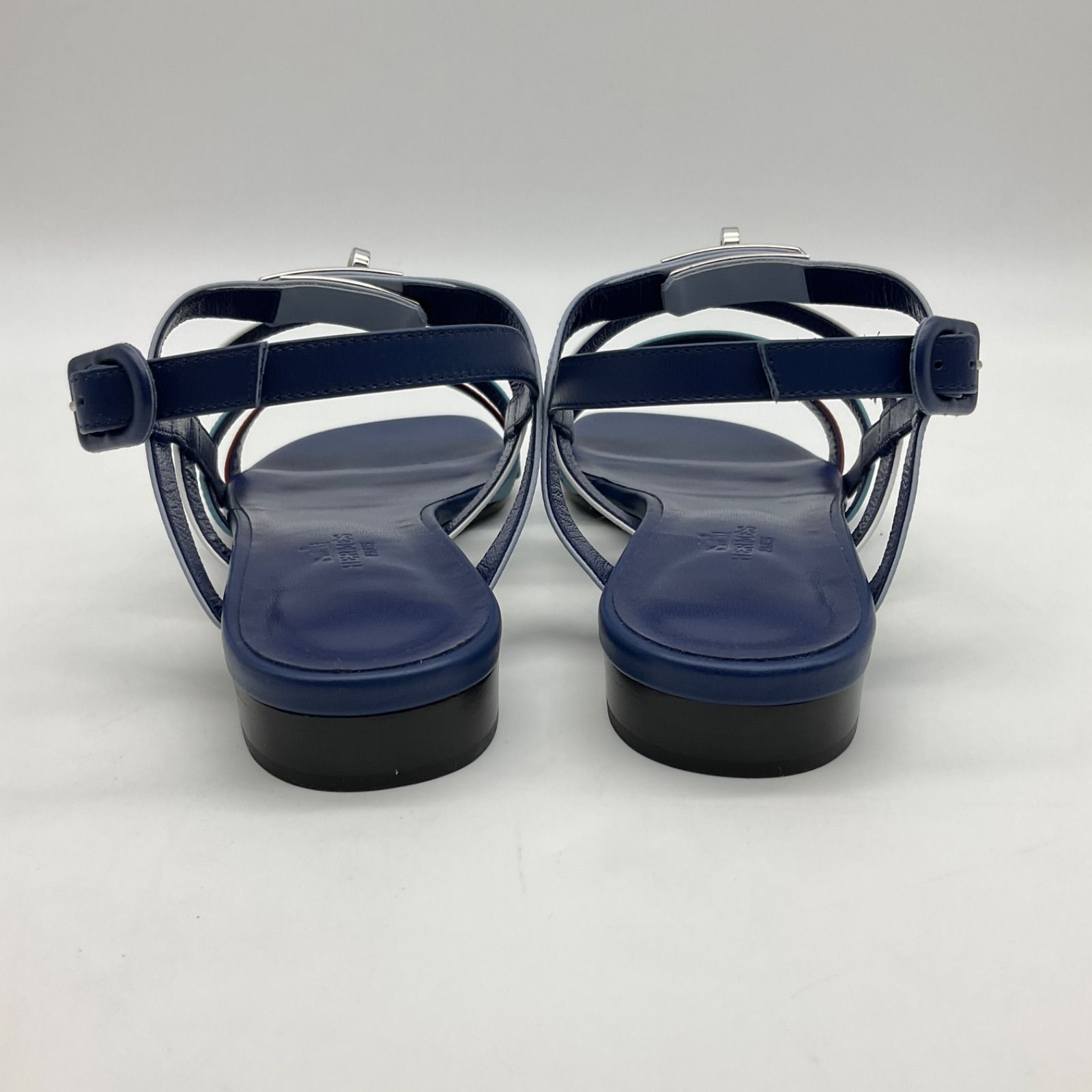 ▽HERMES エルメス ケリー ベルト サンダル ミュール トランザット