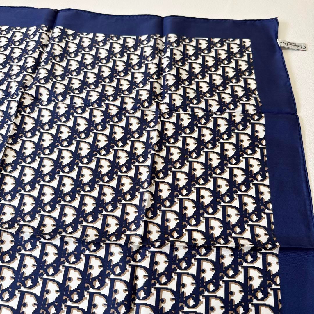 Dior】☆美品☆ トロッター 柄 大判スカーフ 極美品】Christian Dior