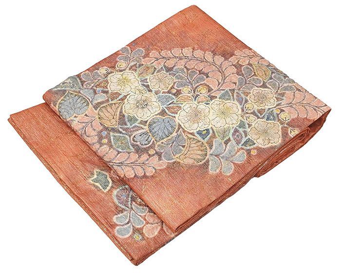 袋帯 正絹 絞り辻が花模様 袋帯 リサイクル 中古 辻ケ花 結婚式