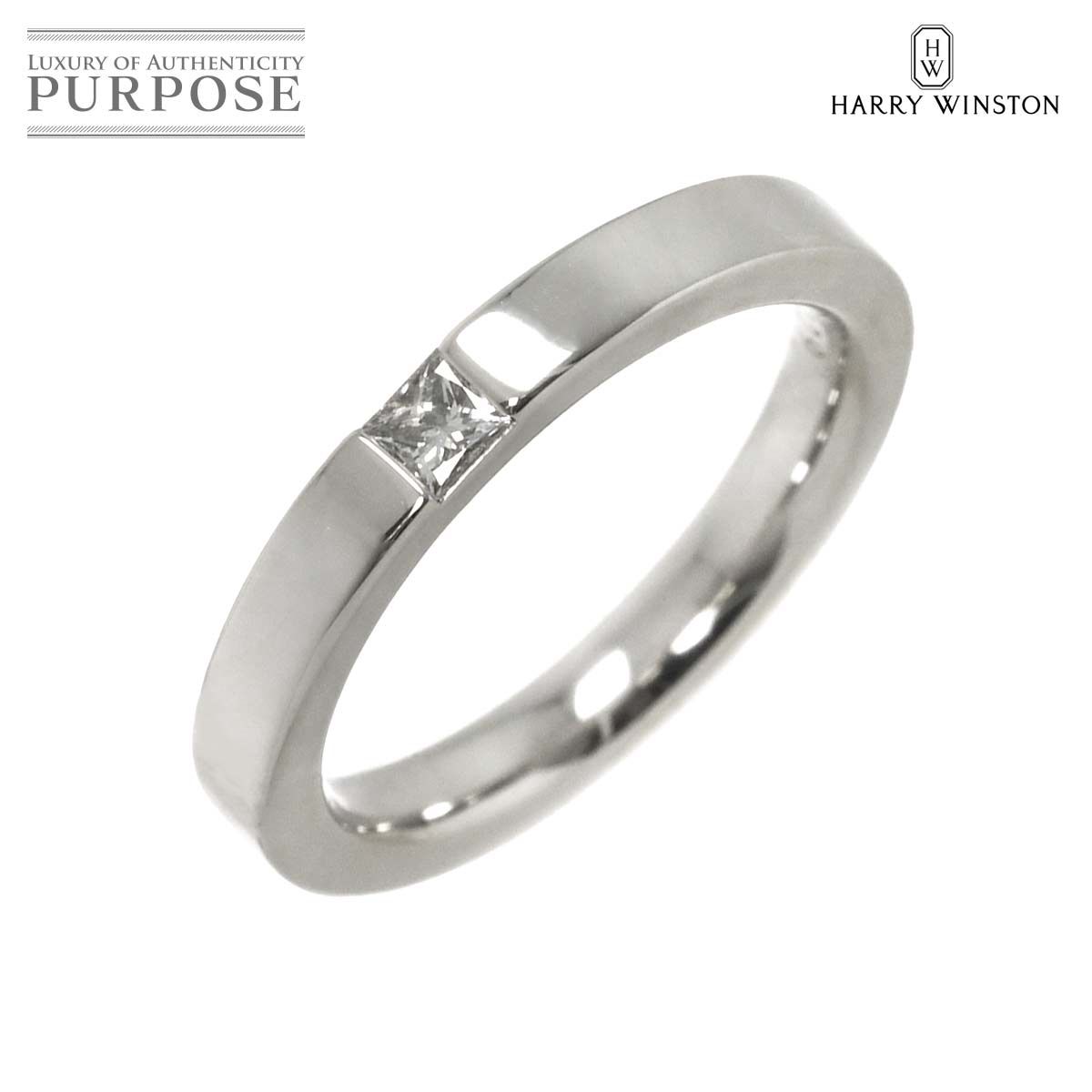 ハリーウィンストン HARRY WINSTON プリンセスカット 8号 リング  