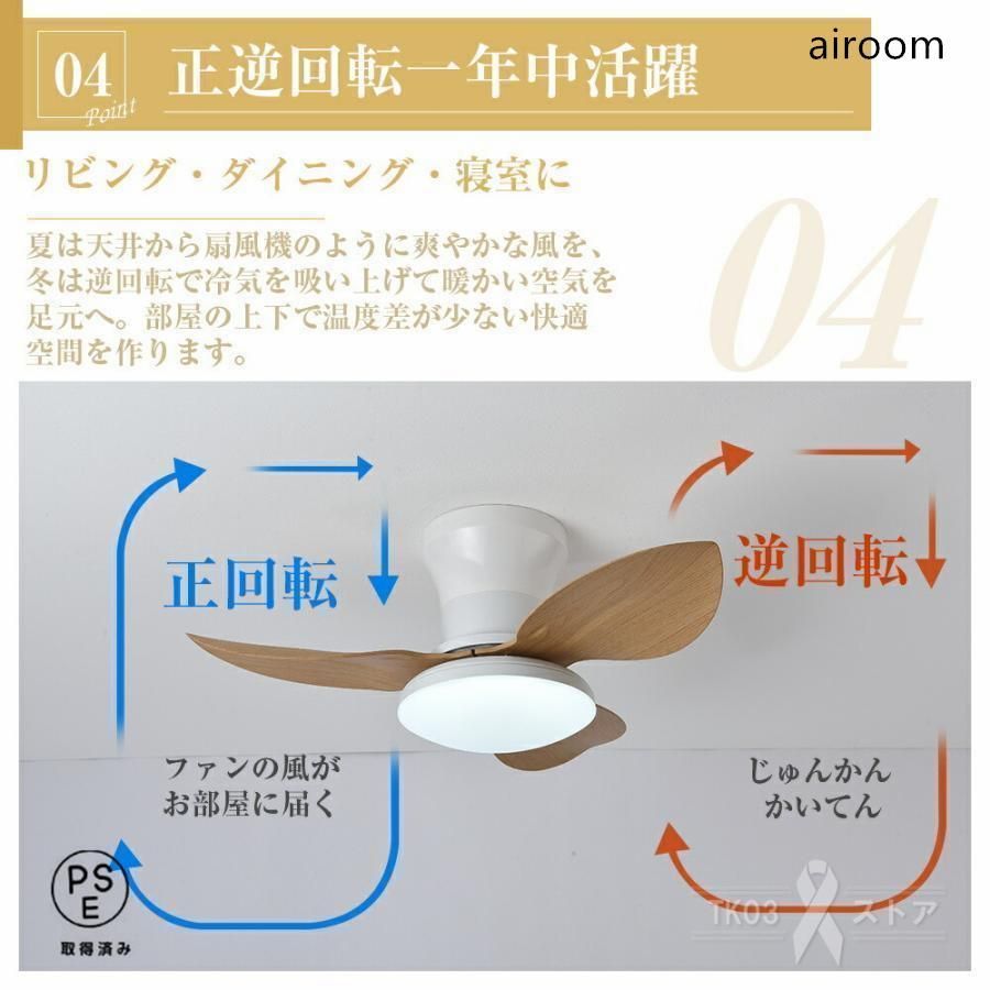 逆回転機能 シーリングライト
