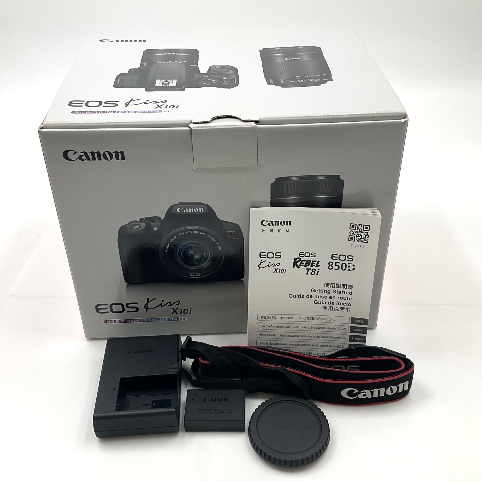 美品】canon EOS KISS M ダブルズームキット ブラック 【公式