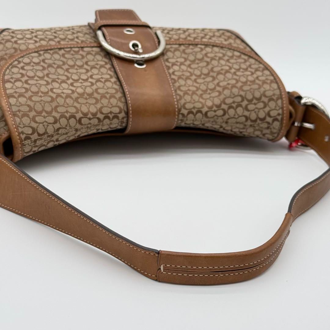 0725【美品】COACH SOHO マイクロシグネチャー ハンドバッグ 0725【美品】COACH SOHO マイクロシグネチャー ハンドバッグ
