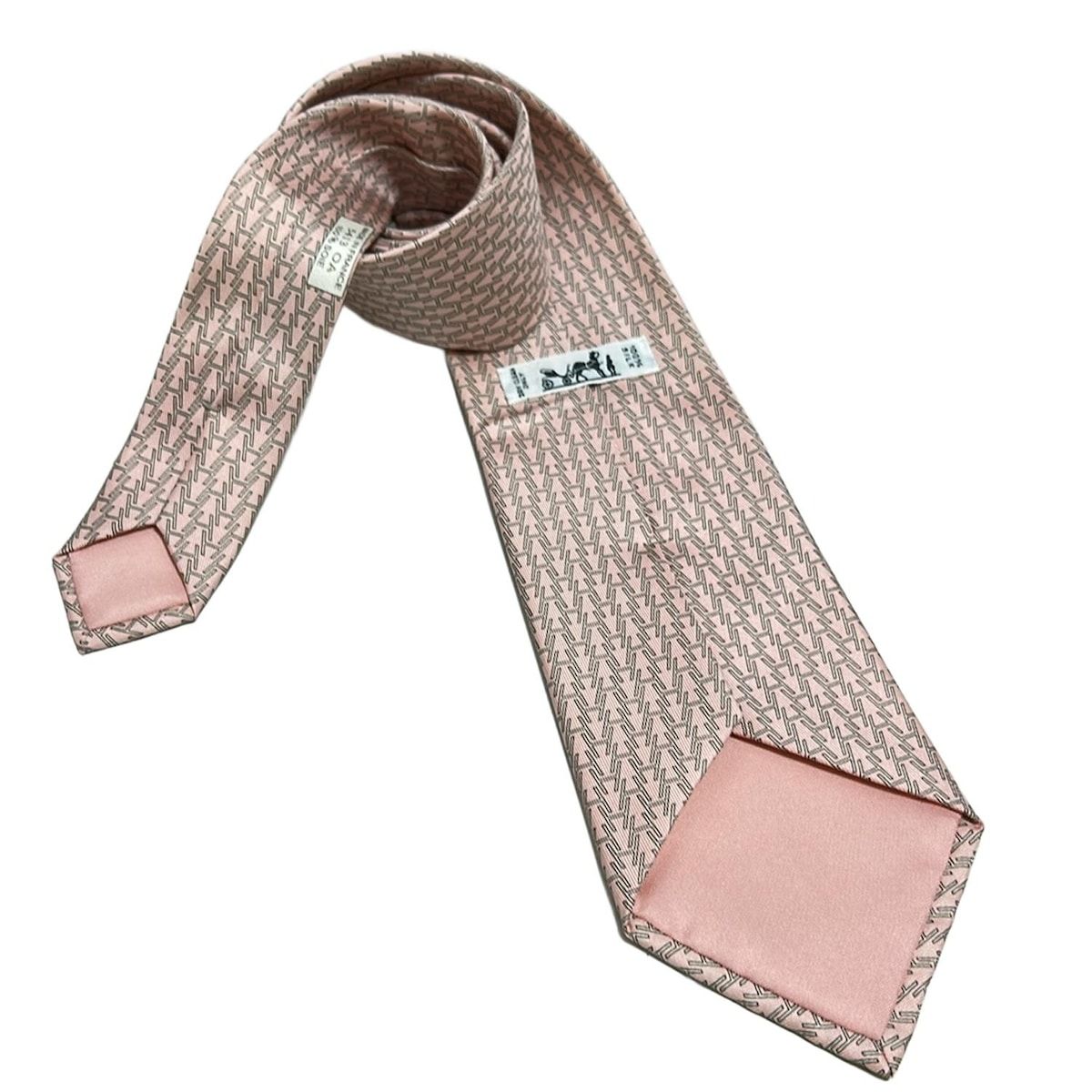 【新品・未使用】HERMES エルメス　ネクタイ　ROSACE ルージュ　ブラン 楽天市場】【ラッピング無料】 エルメス HERMES ネクタイ