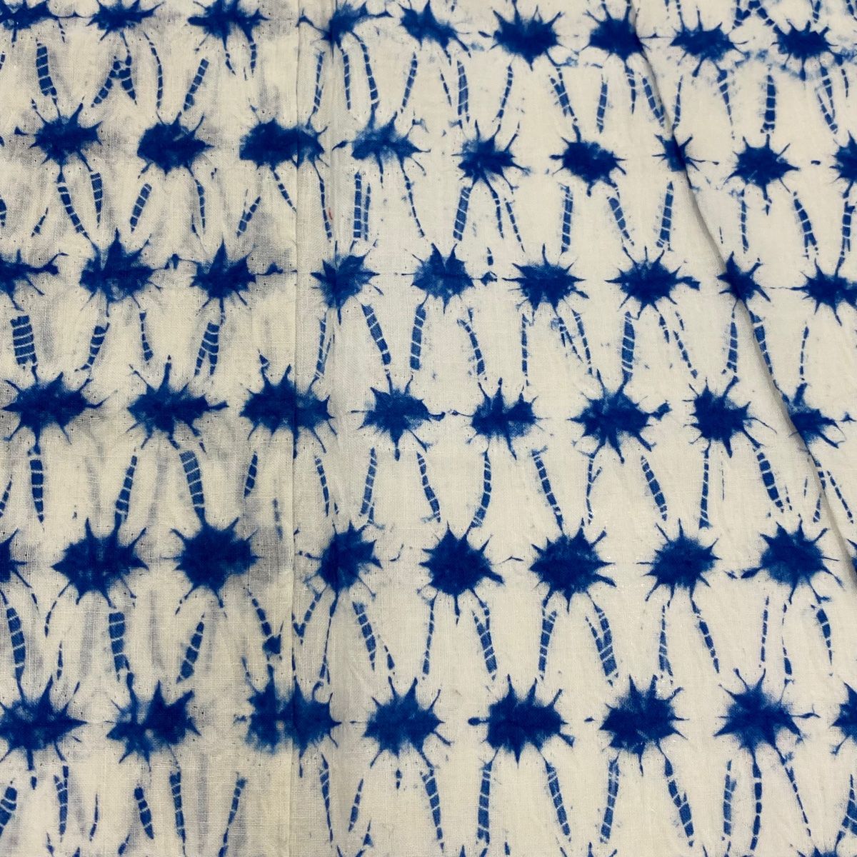 浴衣 身丈161cm 裄丈63cm 惚れ込ん S 絞り浴衣 幾何学 総絞り 白 綿  