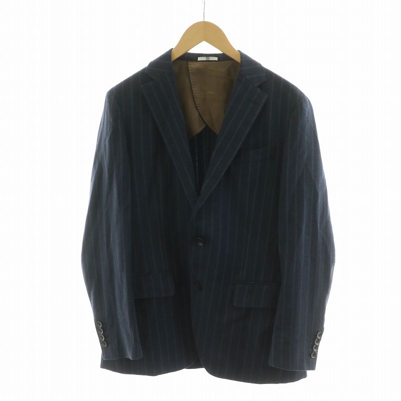 美品 スーツカンパニー 紺ストライプ 2B スーツ ネイビー スーツ