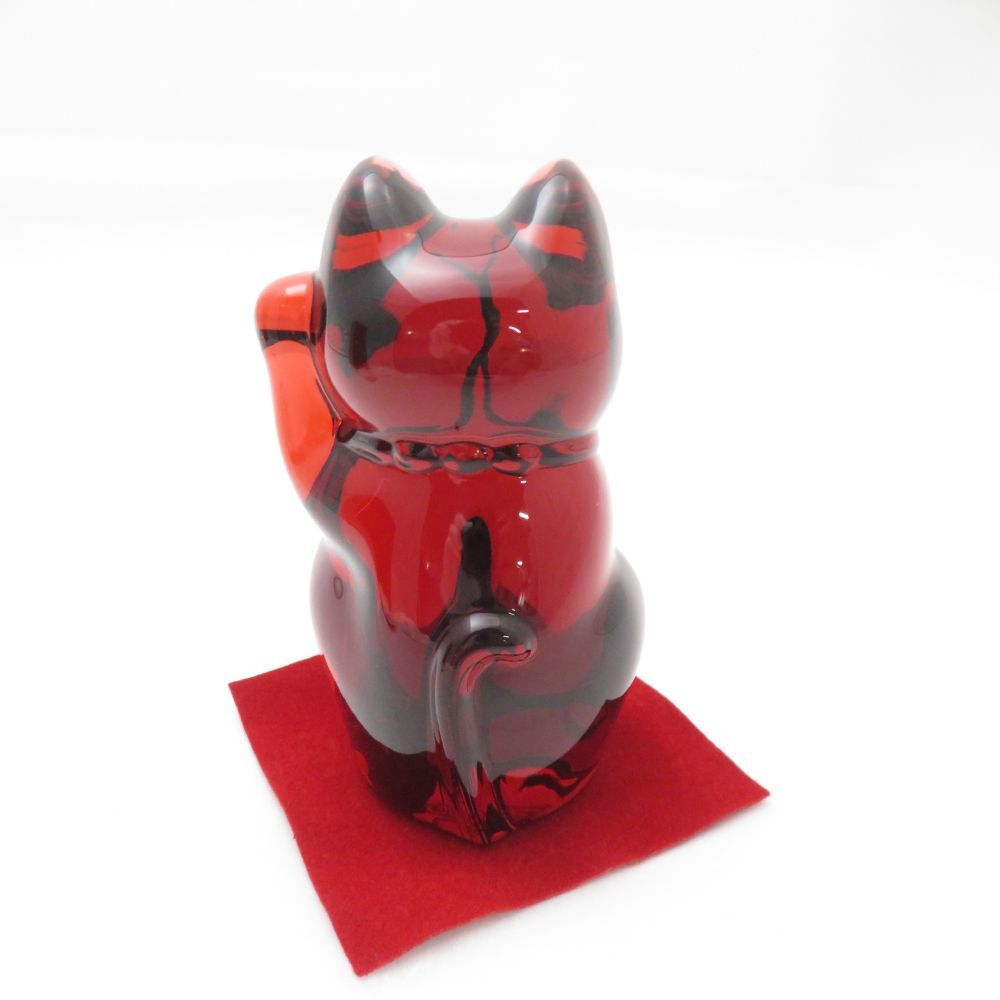 未使用 Baccarat バカラ 招き猫 1点 ラッキーキャット オブジェ