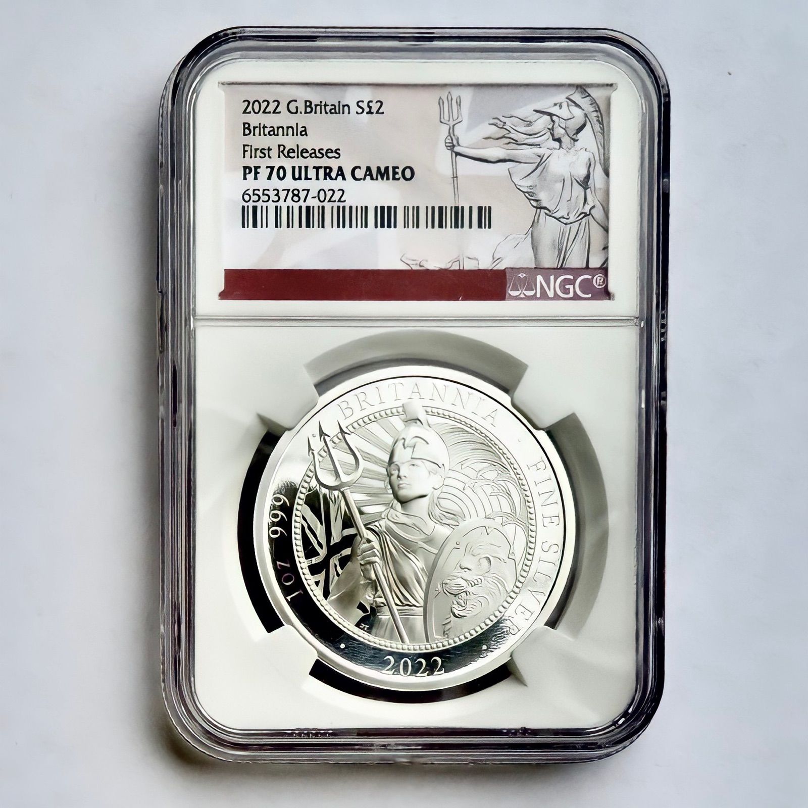 ブリタニア プルーフ PF70 銀貨 モダンコイン NGC ファーストリリース造幣局ロイヤルミント