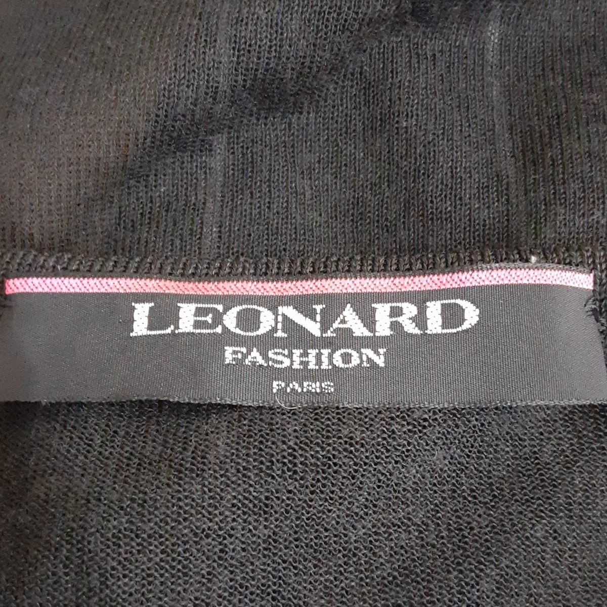 LEONARD(レオナール) カーディガン サイズL レディース美品 - 黒