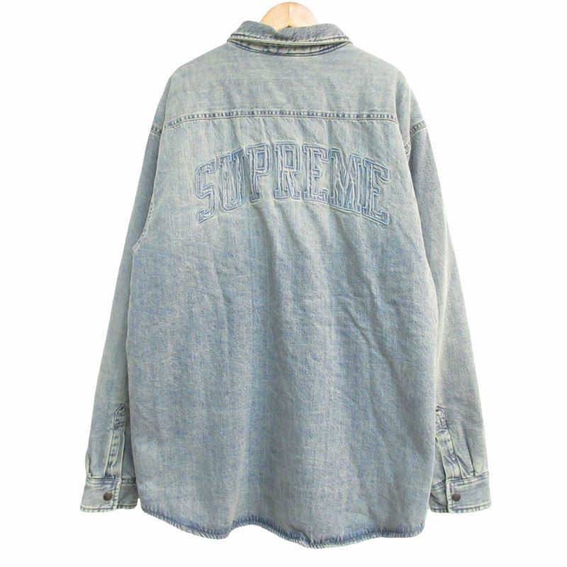シュプリーム SUPREME タグ付き 24FW faux shearling lined work shirt 