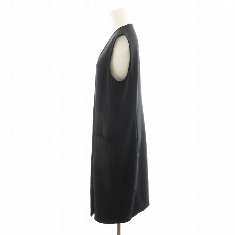 セオリー Theory Admiral Crepe Seam ジレ ロング丈 2 黒