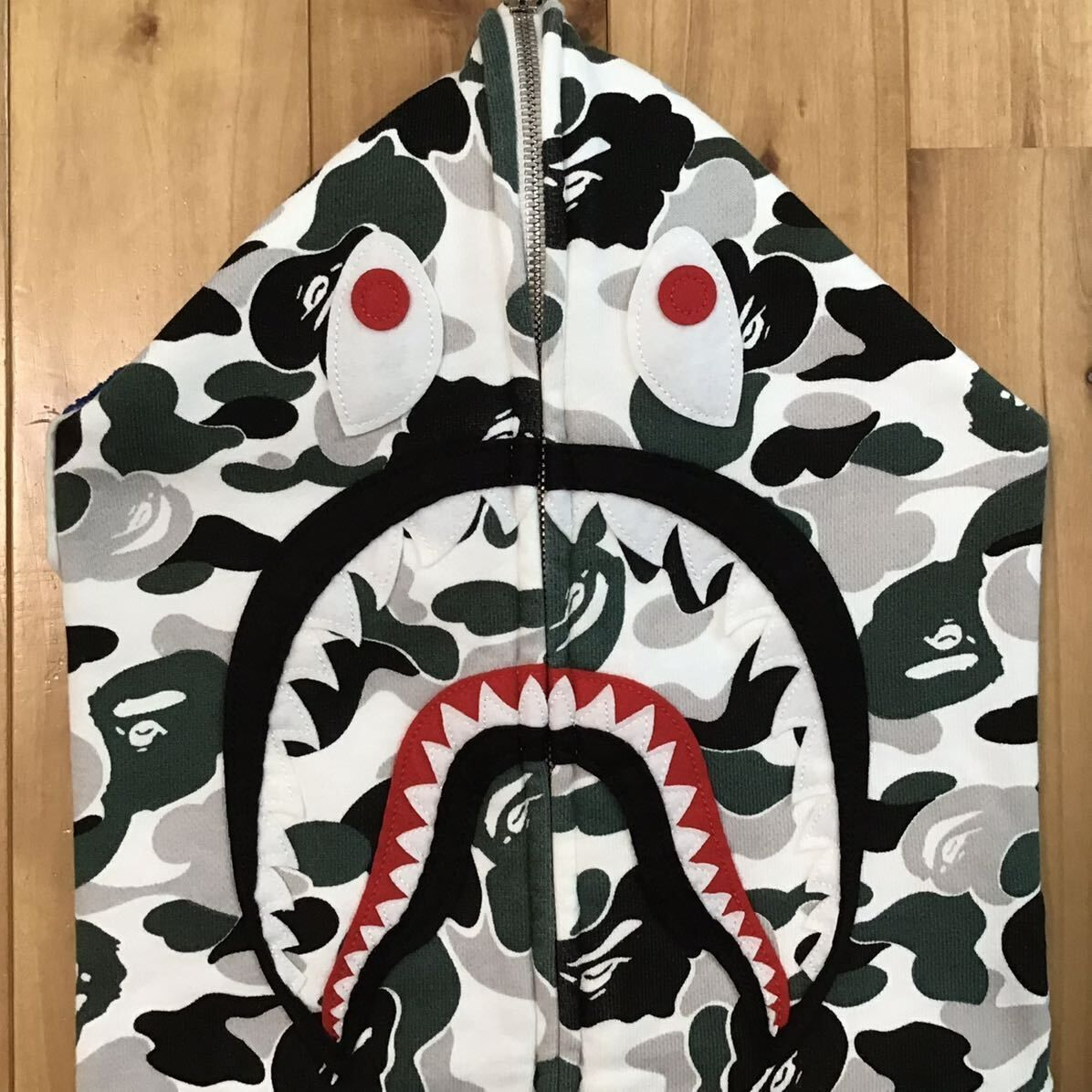 BAPE シャークフーディー 京都限定パーカー ☆京都限定☆ Kyoto city camo シャーク パーカー Lサイズ shark full