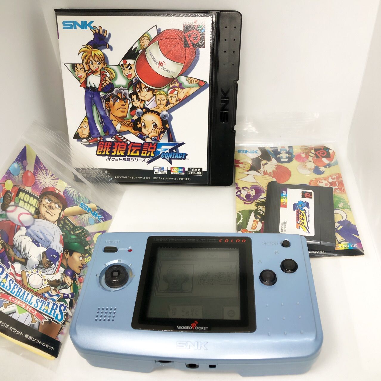 ネオジオポケットカラー　ソフト3本付き　⚡動作確認済み⚡ ネオジオポケットカラーソフト3本セット