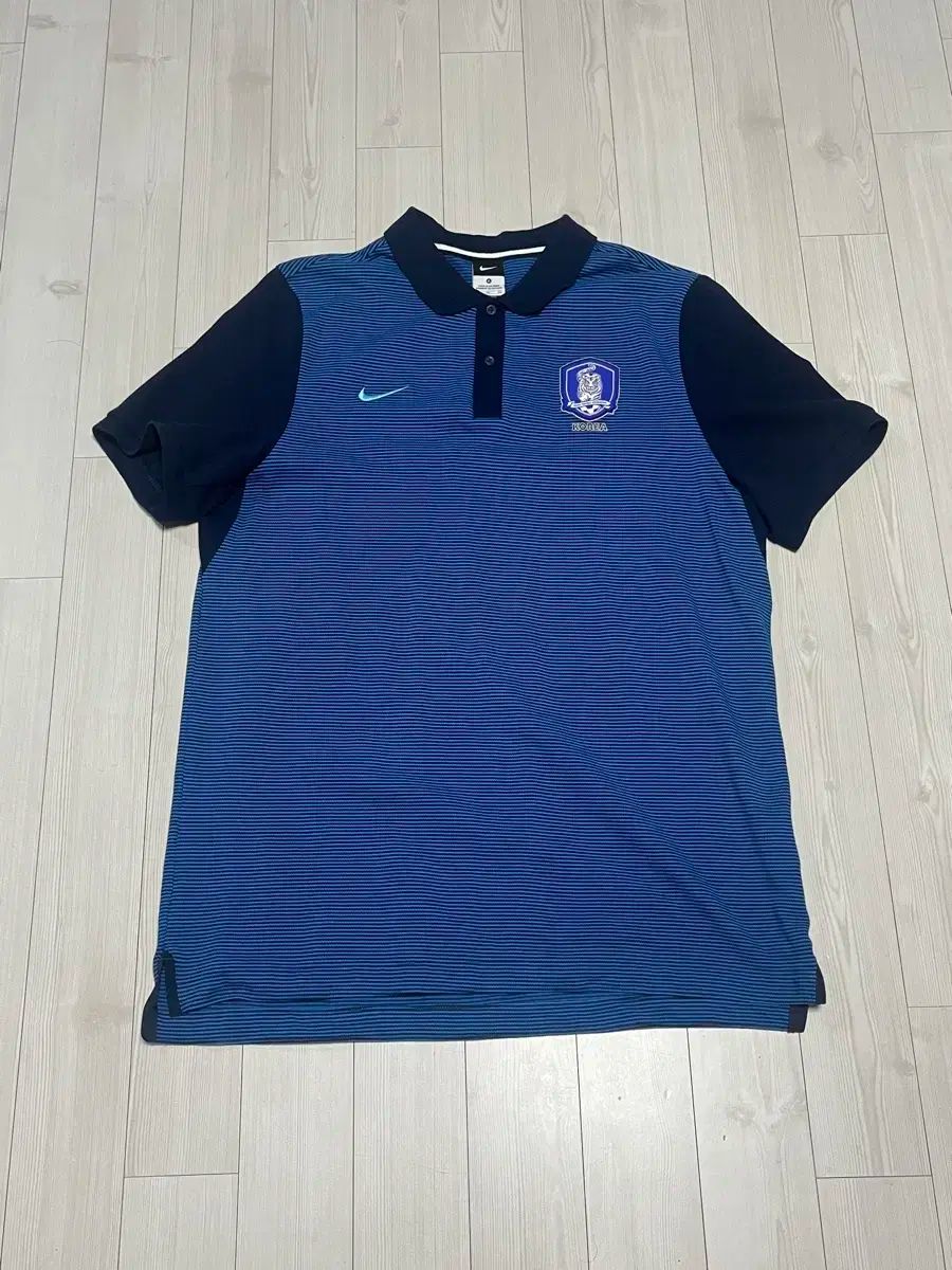 16 ／ 18 NIKE(ナイキ) 韓国国家代表 支給品 ポロシャツ ネイビー