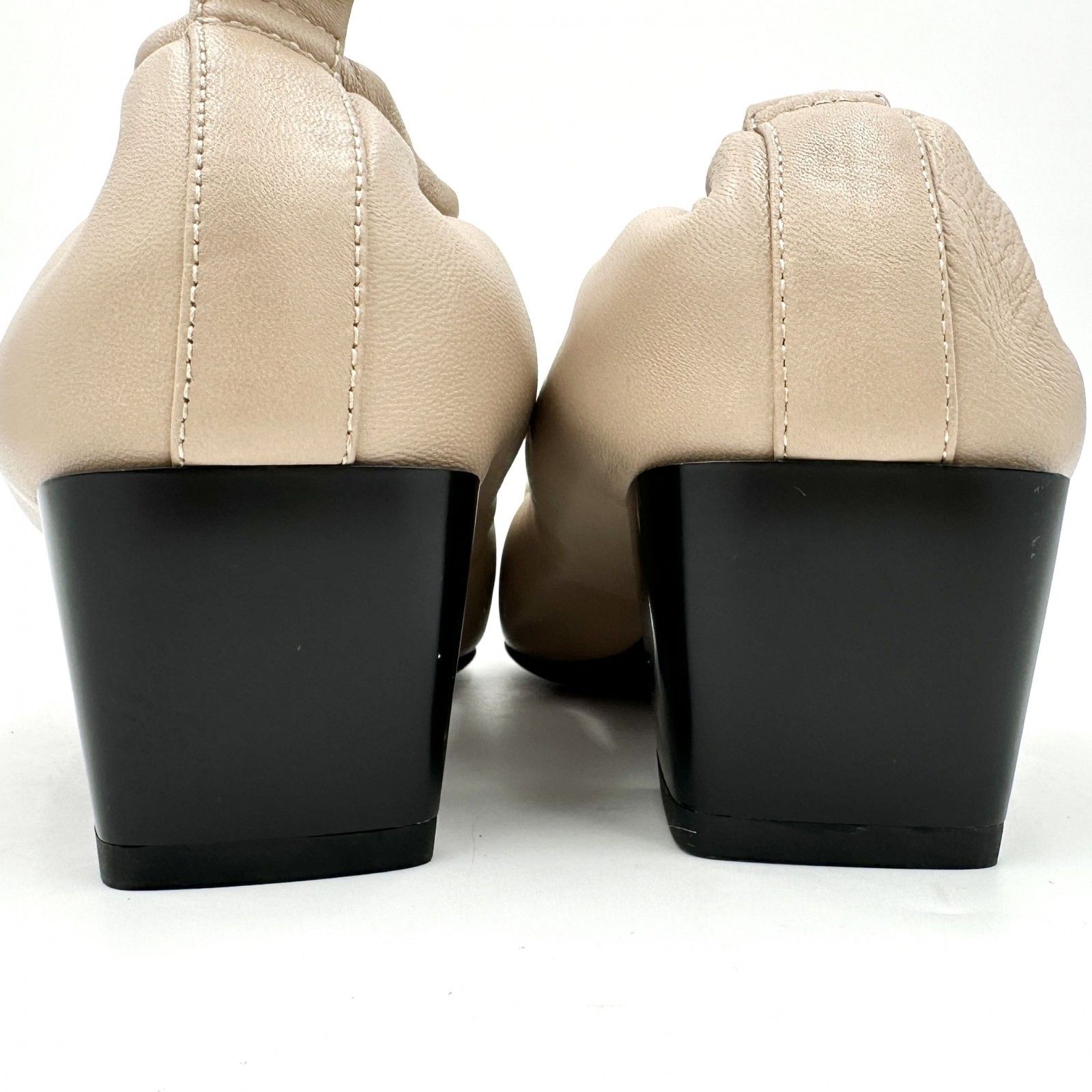 □新品□ STACCATO ギャザーパンプス 本革 レザー ベージュ 1428T  