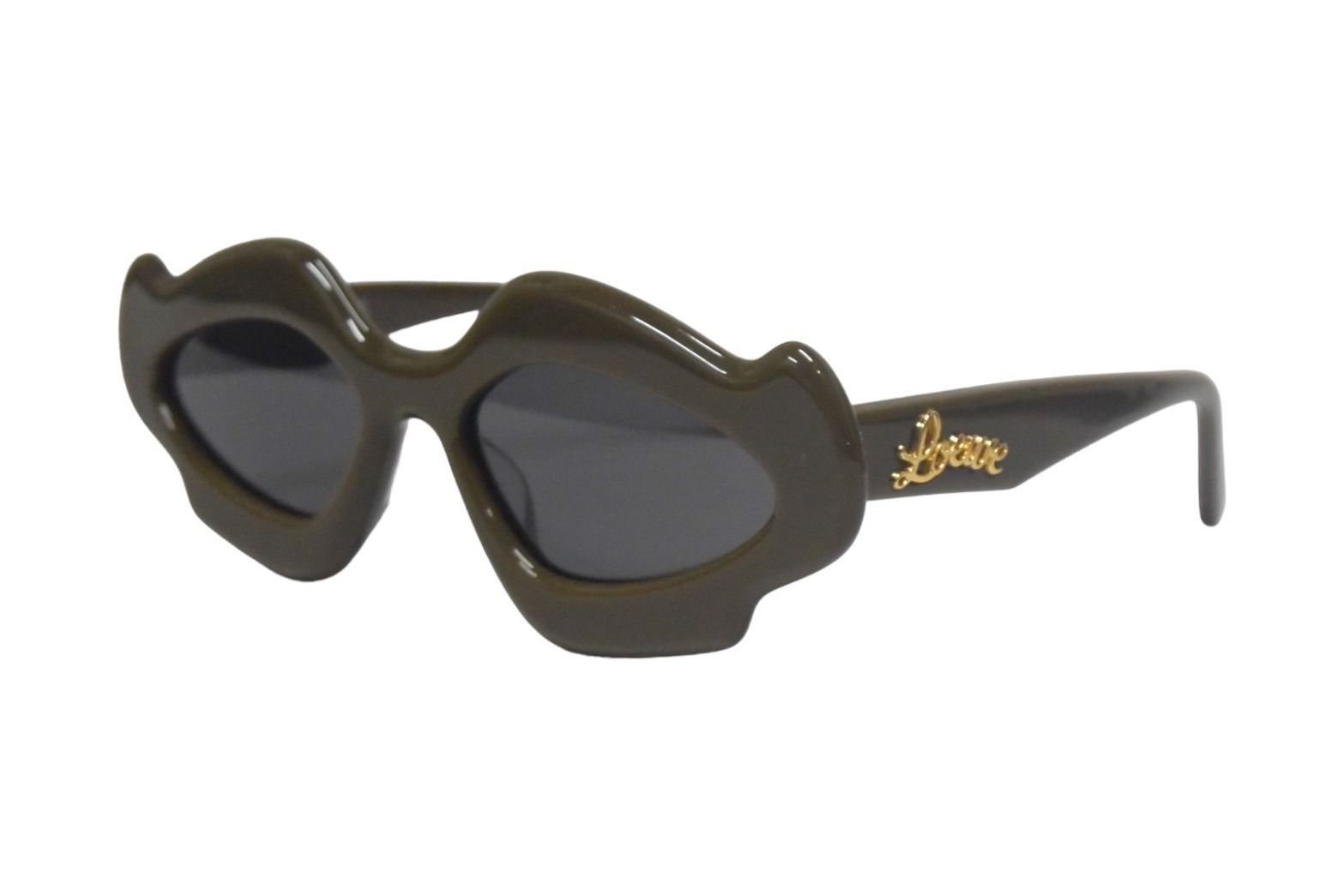 新品同様 LOEWE ロエベ サングラス サイドロゴ LW40109U サイズ52  