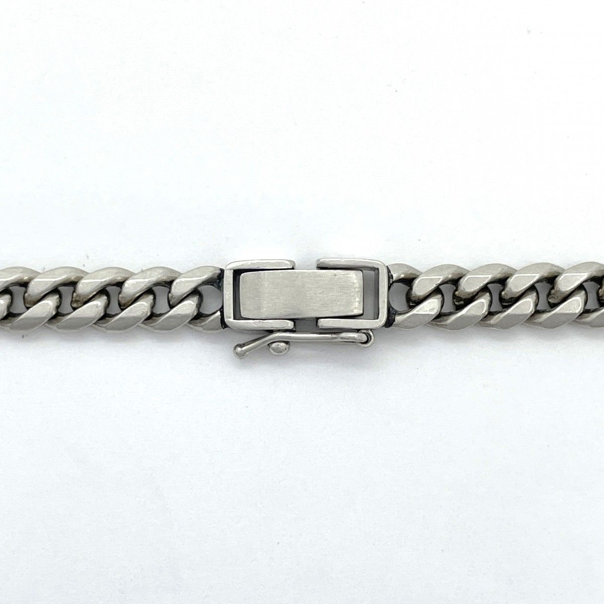 5khd231】喜平 ネックレス Pt850 プラチナ 6面 シングル 52.5cm 51.5g  