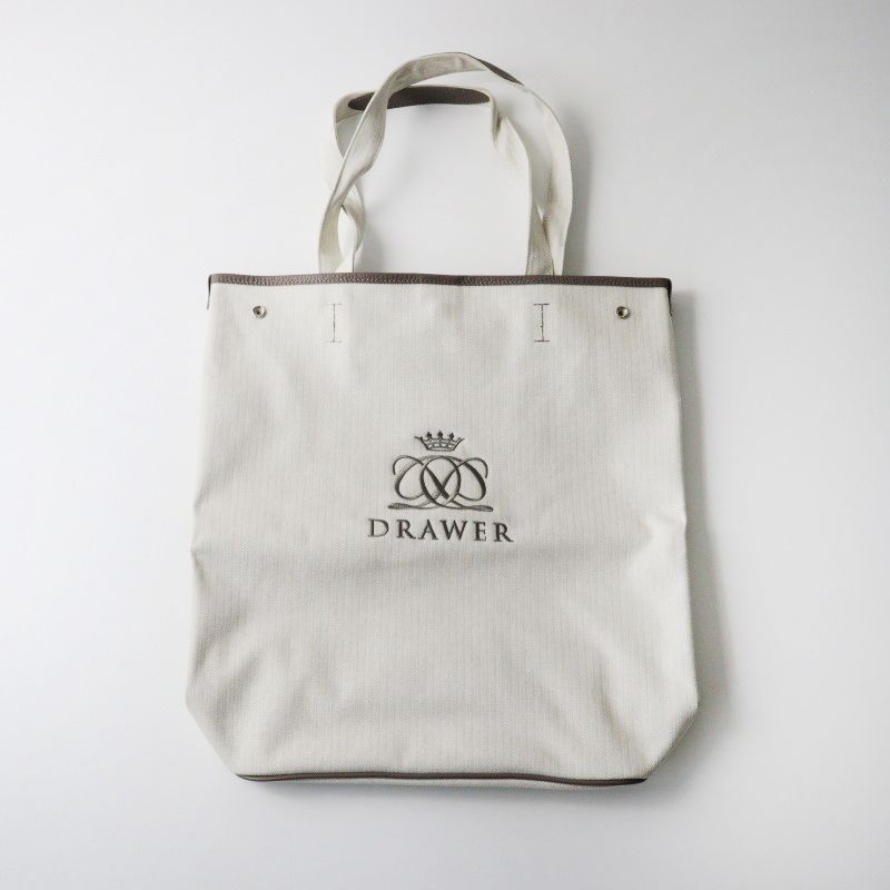 【新品未使用】DRAWER ノベルティトート 極美品 ドゥロワー DRAWER ノベルティ ロゴ エンブロイダリー