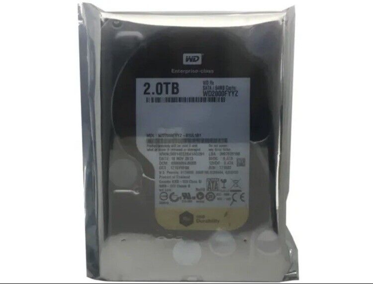  Western Digital WD2000FYYZ 2TB 7200RPM Internal HDD HDD・ハードディスクドライブ