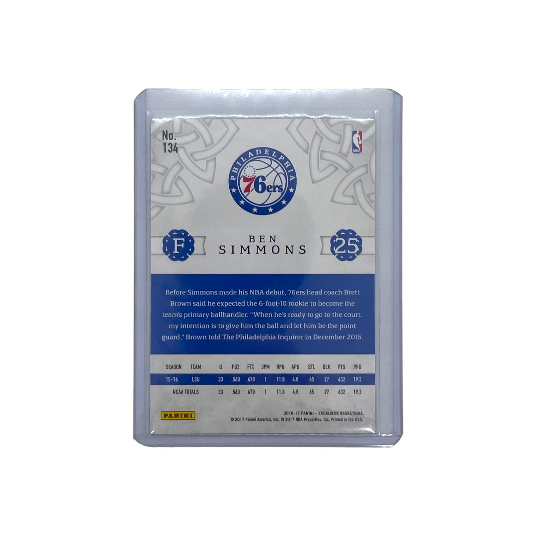 PANINI NBAカード EXCALIBUR BEN SIMMONS 020/199 #134 送料無料 中古 IT1 PANINI NBAカード EXCALIBUR BEN SIMMONS 020/199 #134 送料無料