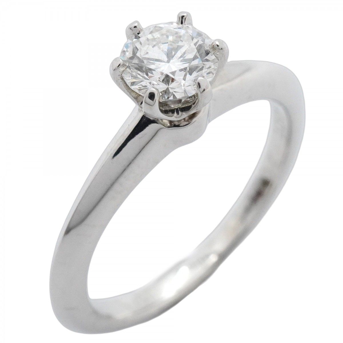 5jmb0031 ティファニー リング ソリティア 1PD Pt950 プラチナ ダイヤモンド 0.40ct 6号 レディース