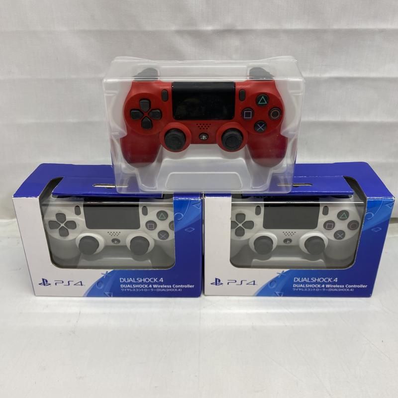 中古】ｹﾞｰﾑOP）ｼﾞｬﾝｸ)PS4ｺﾝﾄﾛｰﾗｰ 3個まとめ CUH-ZCT2J 動作未