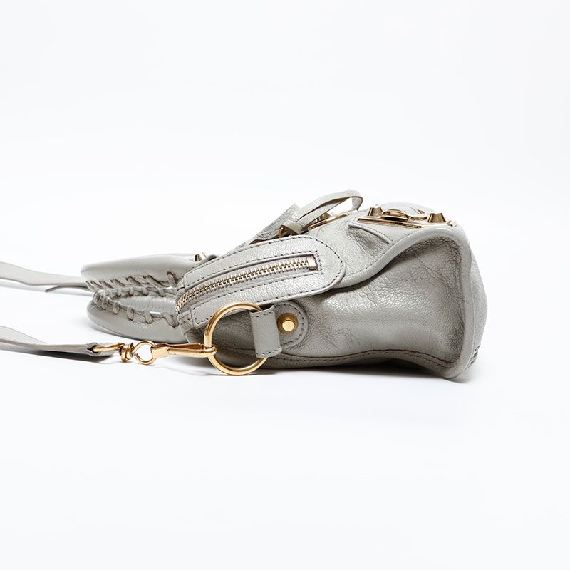 BALENCIAGA バレンシアガ ショルダーバッグ レザー メタリック