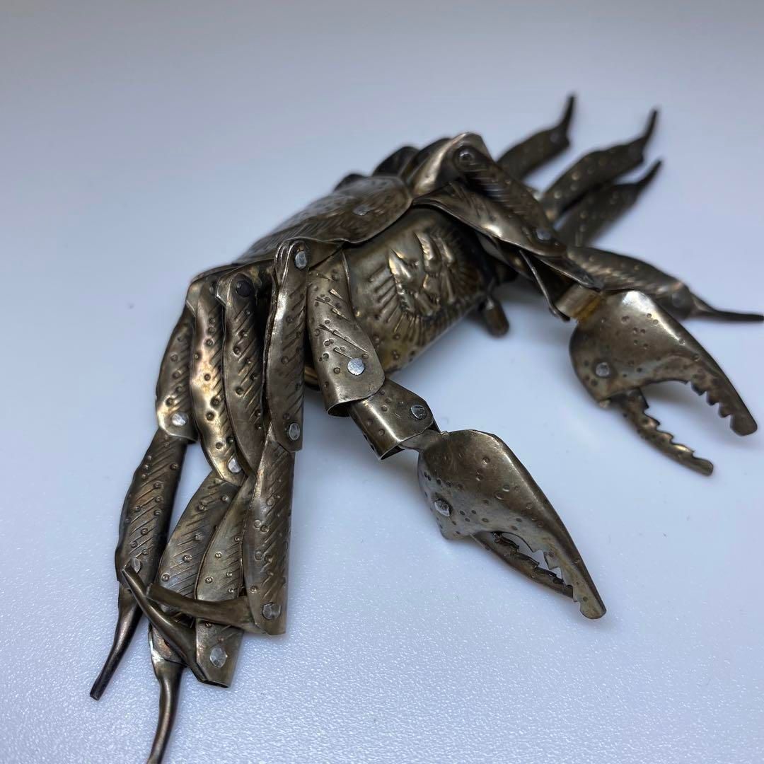 弘美　銀製　自在カニA　24g/最大幅約13㎝ 東Y6-0726☆2Fトヒエ 弘美 銀製 自在カニA 24g/最大幅約13㎝ 東Y6-0726☆2Fトヒエ