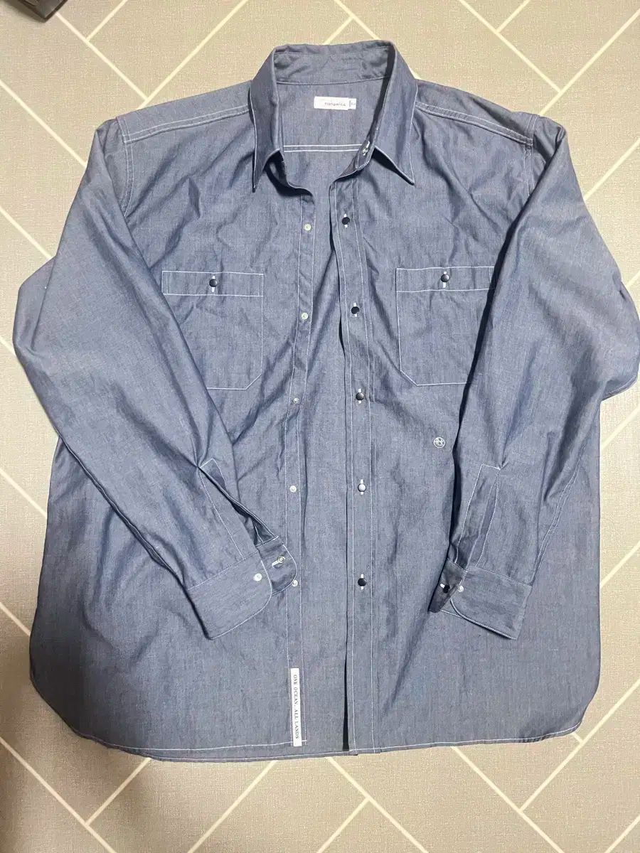 nanamica ナナミカ 25ss シャンブレーシャツ L