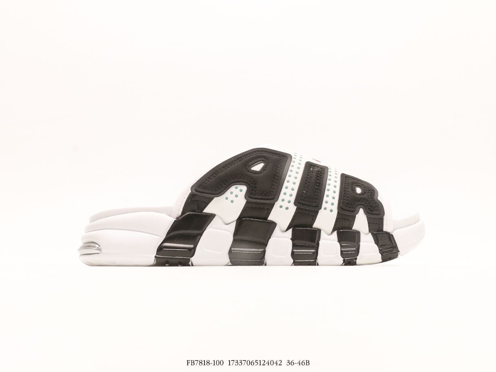 【Nike】◆エアーモアアップテンポスライド◆ブラック◆大人気◆ Nike Air More Uptempo Slide BLACK/GREEN STRIKE 日本未発売