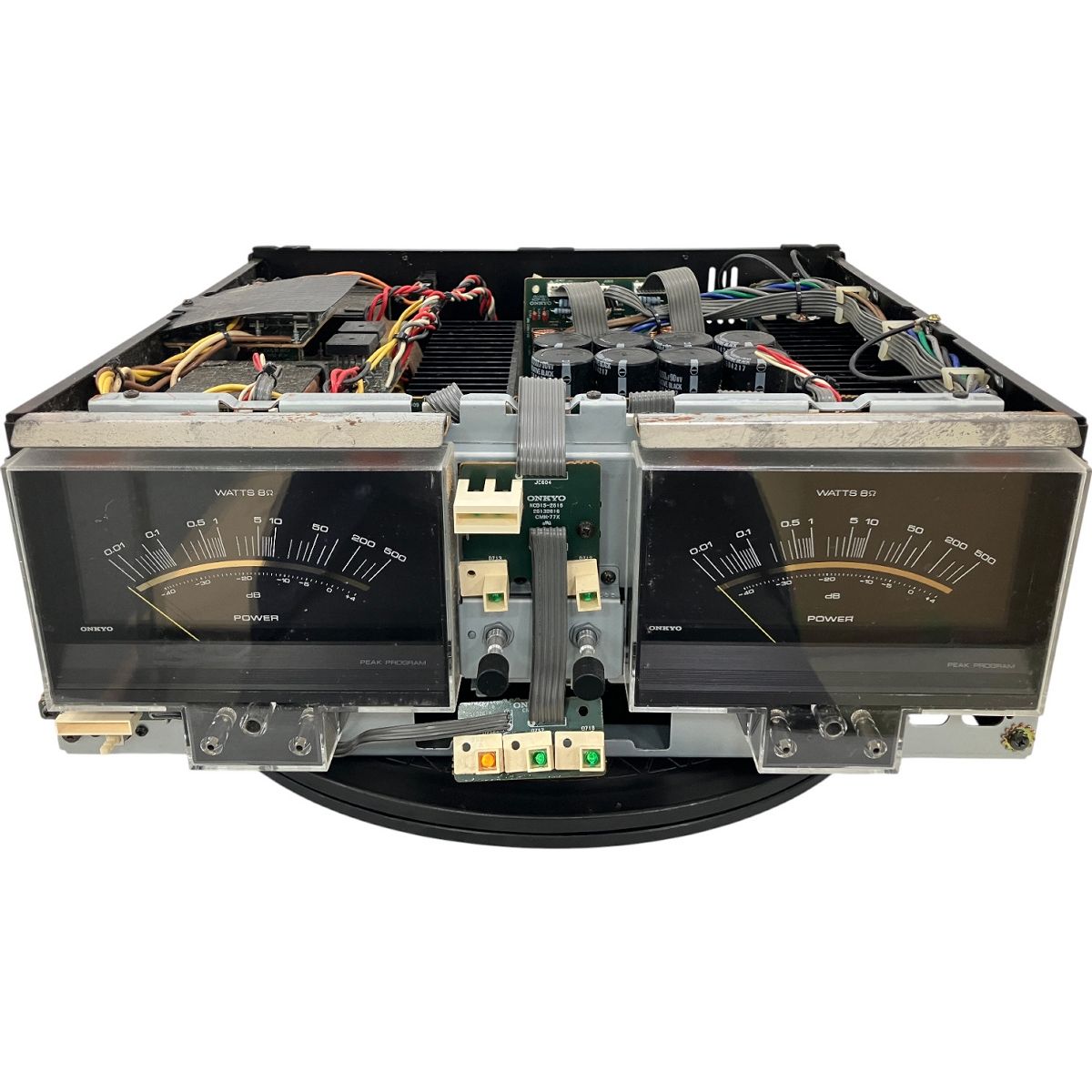 ONKYO M-508 パワーアンプ パーツ取り用 音響 オーディオ ジャンク H10025039