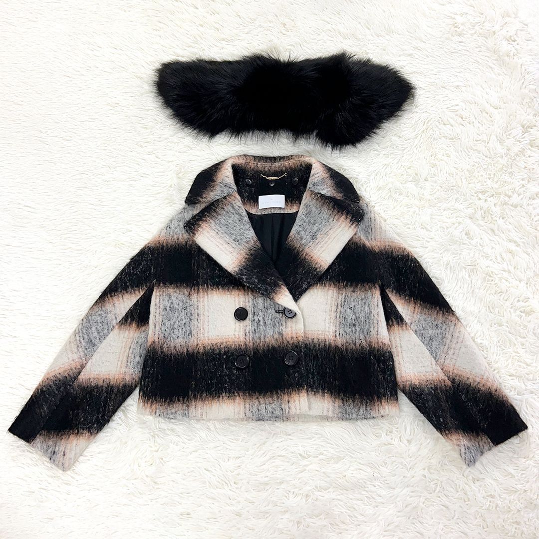 うさぎ CYCLAS シクラス ミンクファーポケットニットコート STRASBURGO