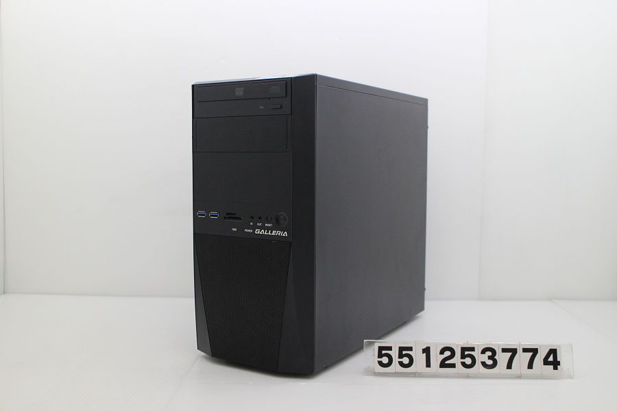 Diginnos GALLERIA Core i5 9400F 2.9GHz/16GB/500GB(SSD)/DVD/Win11/NVIDIA GeForce GTX1660 6GB 【551253774】