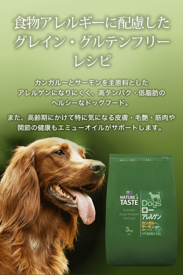 NATURE'S TASTE ドッグフード 3kg 【公式通販】