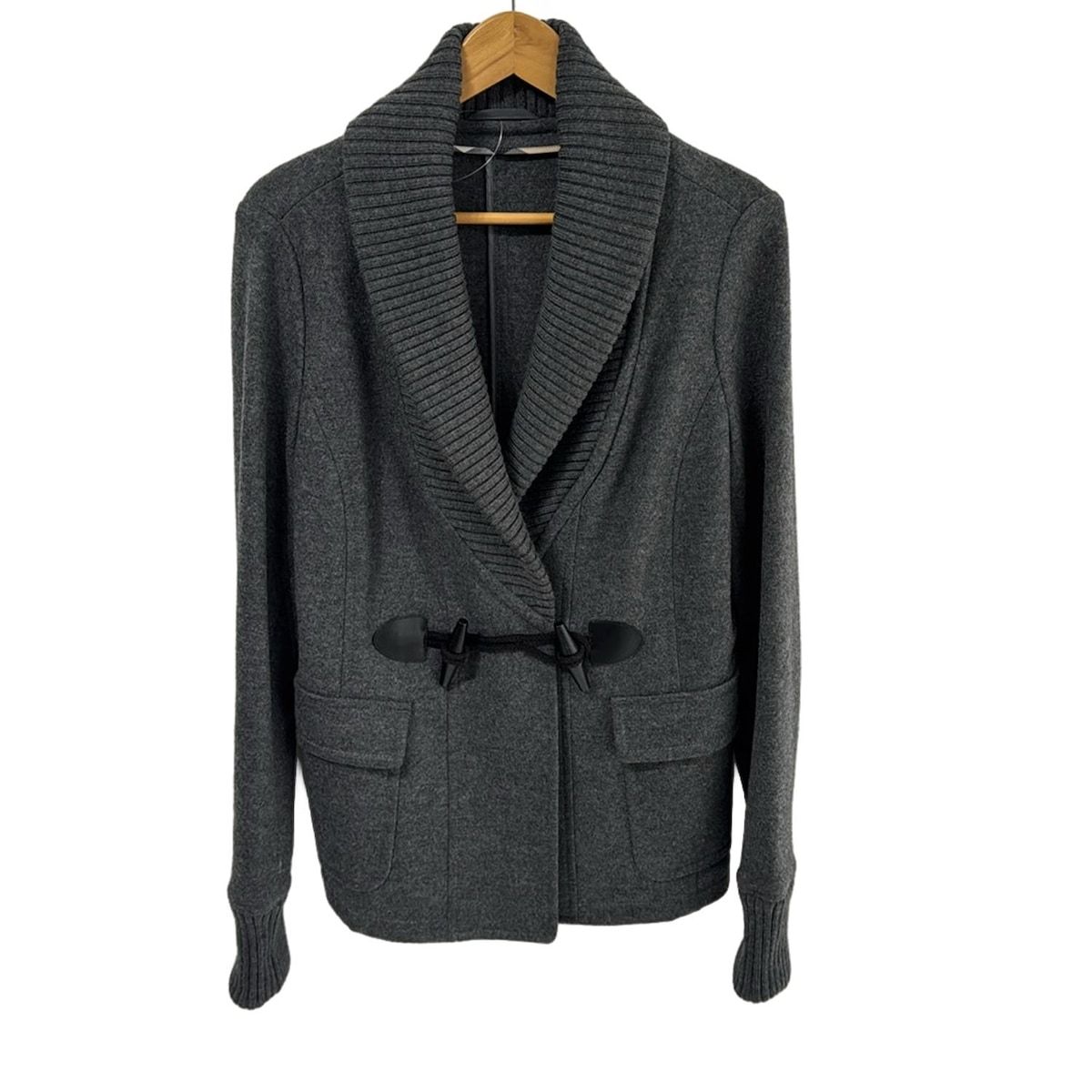 Burberry LONDON バーバリーロンドン コート サイズ44 XL レディース - ダークグレー 長袖 ショート丈 冬