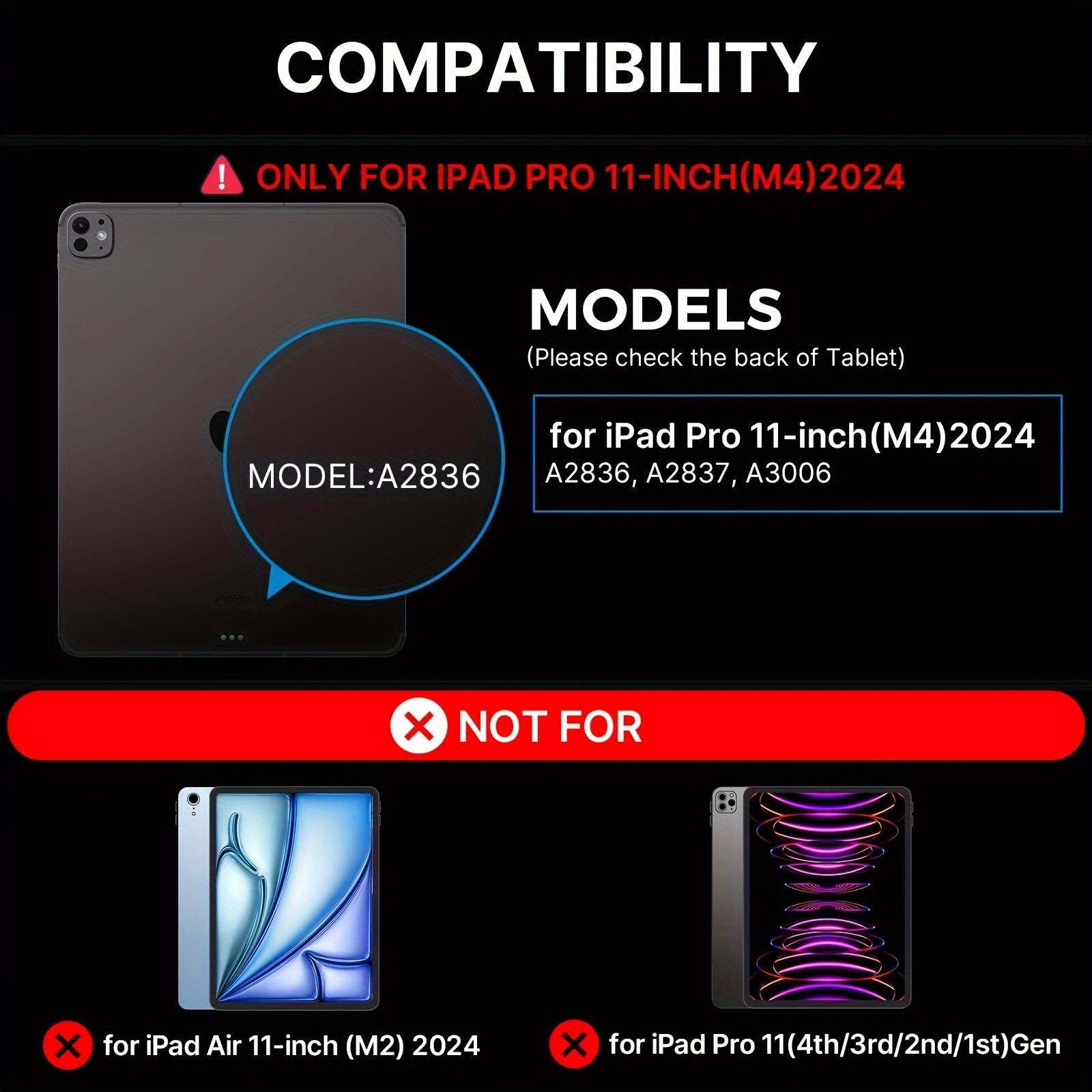 新着商品 2025年モデルのiPad Pro 11インチ M4 用キーボードケース7色のバックライト付きマジックキーボードマルチタッチトラックパッド簡単に設定できるマグネットスタンドキーボードの電源表示QWERTYレイアウトYpv