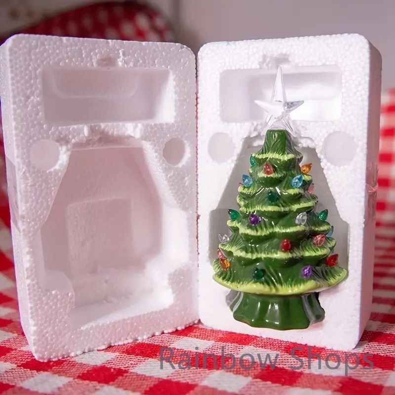 新品未使用】カラフルLED付きクリスマスツリーオーナメント魅力
